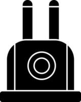 Vehicle Fuse Icon In black and white Color. vector