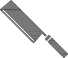 cuchilla de carnicero icono en negro y blanco color. vector