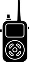 Walkie Talkie Icon In Black And White Color vector