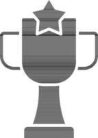 trofeo icono en glifo estilo. vector