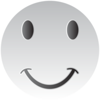 émotif émoticône avec content smiley affronter. concept de évaluation et retour d'information png