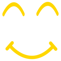 Emotional emoticon with happy smiley face. concept of evaluation and feedback png