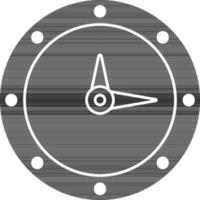 reloj icono glifo vector