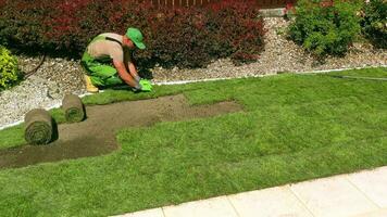 Grass Installation In Upscale Home. video