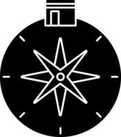 qibla Brújula icono vector
