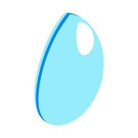 3D illustration of water drop icon. vector