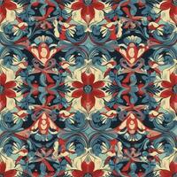 specify Pattern Painting,  abstract watercolor patterns, and seamless patterns. Modern stylish abstract texture. Seamless pattern with hand drawn, generate ai photo