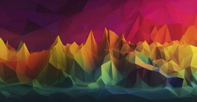 Abstract Low-Poly background. triangulated texture. Design 3d. Polygonal geometrical pattern. Triangular modern style, generate ai photo