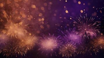 New Year Fireworks Background. Illustration photo