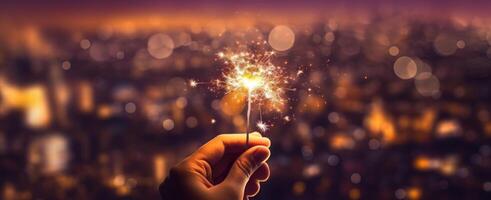 bengala nuevo año antecedentes. ilustración ai generativo foto