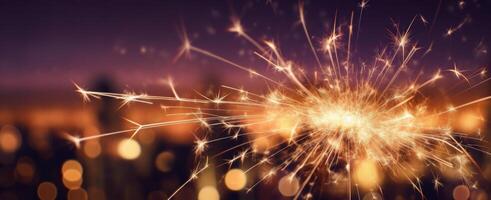 Sparkler New Year Background. Illustration photo