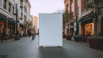 Blank canvas mockup template. Illustration photo