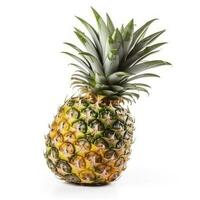 ripe pineapple isolated on white background, generate ai photo