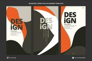 Vector Corporate Business Modern Abstract Geomatric Minimal Rollup Design