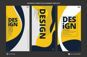 Vector Corporate Business Modern Abstract Geomatric Minimal Rollup Design