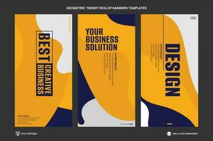 Vector Corporate Business Modern Abstract Geomatric Minimal Rollup Design