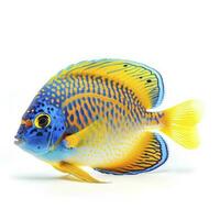 tropical fish isolated on white background, generate ai photo