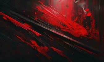 red and black brush stroke banner background perfect for canva, generate ai photo