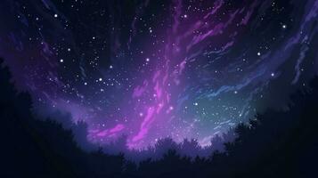 galaxy space wallpaper, in the style of dark violet and light violet, realistic usage of light and color, richly colored skies, realistic textures, generat ai photo