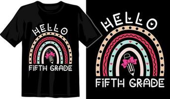 welcome back to school beautiful children typography t shirt design - back to school t shirt ready for print pro Vector