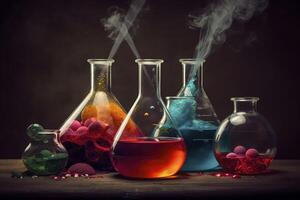 Art of Chemistry of laboratory chemical , photo