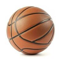 Basketball isolated on white background, generate ai photo