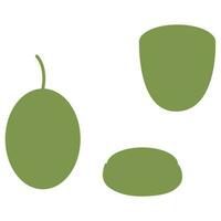 Olive branch. Simple icon  for your design. Vector illustration.