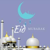 folleto de eid mubarak vector