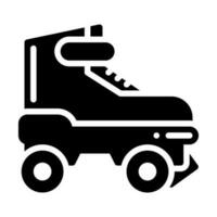 roller skate glyph style icon, vector icon can be used for mobile, ui, web