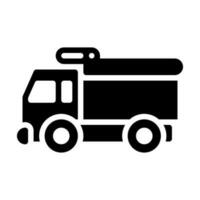 dump truck glyph style icon, vector icon can be used for mobile, ui, web