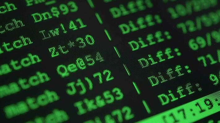 Hacker Code Running Stock Video Footage for Free Download