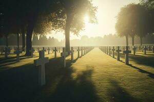 national cemetery, generate ai photo