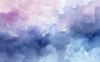 a beautiful watercolor abstract background featuring blue, purple, and pink, in the style of realistic blue skies, sky blue and white, light gray and sky blue, generate ai photo