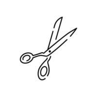 Sewing vector line icon. Needlework, stitching, sewing machine, measuring tape, wool. Atelier, Tailor Shop fashion. Needlework Dressmaking Studio Scissors