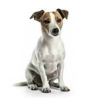 dog isolated on white background, generate ai photo