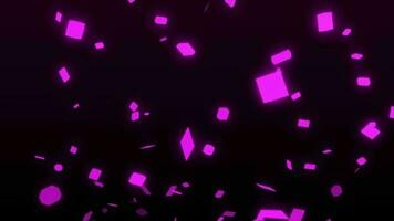 rosado 3d flotante partículas antecedentes video