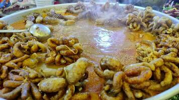 Traditional Turkish Sheep Dish Made with Rice and Lamb Intestine Offal video