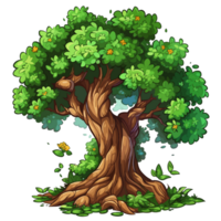 hermosa árbol - ai generado png