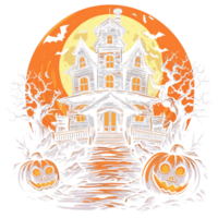 Halloween design - ai generato png