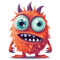 söt monster - ai genererad png