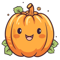 halloween pompoen - ai gegenereerd png