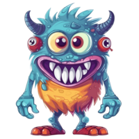 kawaii monster - ai gegenereerd png