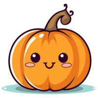 halloween pompoen - ai gegenereerd png