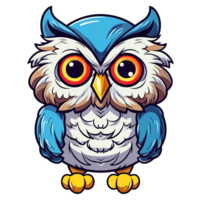 Beautiful Kawaii Style Owl - png