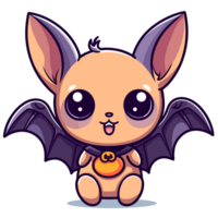 magnifique Halloween chauve souris - ai généré png