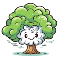 hermosa árbol - ai generado png