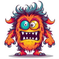 kawaii monster - ai gegenereerd png