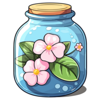 flores dentro jarra - ai gerado png