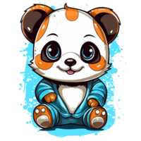 linda panda - ai generado png