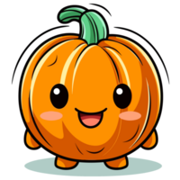 Halloween citrouille - ai généré png